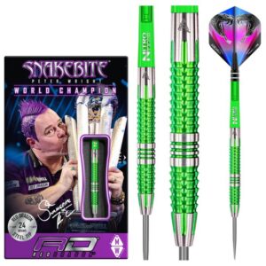 Darts nyíl készlet RedDragon steel Peter Wright Snakebite Mamba 2  90  wolfram  24g