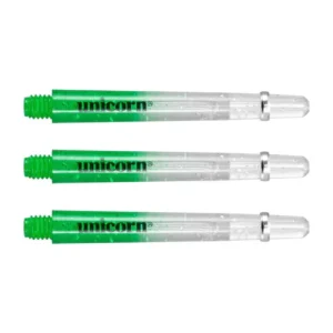 Darts szár Unicorn Gripper 4 Elements Two-Tone zöld-átlátszó, hosszú 47mm