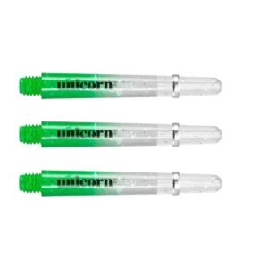 Darts szár Unicorn Gripper 4 Elements Two-Tone zöld-átlátszó, közepes 41mm