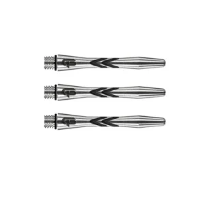 Darts szár RedDragon Gerwyn Price "Iceman" V-Groove Aluminíum fekete, rövid 36mm