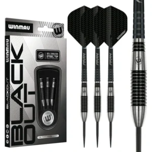 Darts nyíl készlet Winmau Blackout 90% 26g