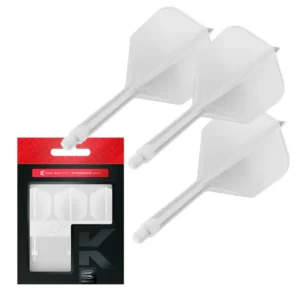 Darts toll és szár egyben Target K-Flex fehér, No6 toll, közepes szárral 26mm