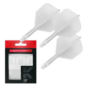 Darts toll és szár egyben Target K-Flex fehér, No6 toll, rövid szárral 19mm