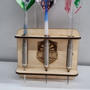 Dartsbarlang nyíl tartó fából  fali verzió  3 darabos  1 szett   másolat