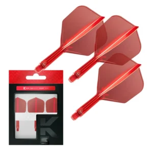 Darts toll és szár egyben Target K-Flex piros, No6 toll, rövid szárral 19mm