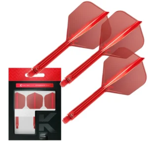 Darts toll és szár egyben Target K-Flex piros, No6 toll, hosszú szárral 33mm