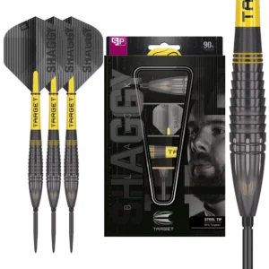 Darts nyíl készlet Target Swiss point Target Scott Williams Black steel   23g   90  wolfram