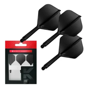 Darts toll és szár egyben Target K-Flex fekete, No2 toll, közepes szárral 26mm
