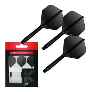 Darts toll és szár egyben Target K-Flex fekete, No2 toll, hosszú szárral 33mm