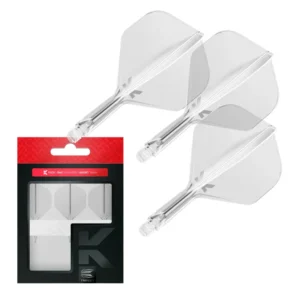 Darts toll és szár egyben Target K-Flex átlátszó, No2 toll, rövid szárral 19mm