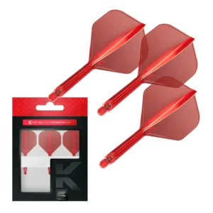 Darts toll és szár egyben Target K-Flex piros, No2 toll, közepes szárral 26mm