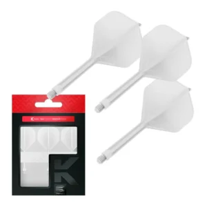 Darts toll és szár egyben Target K-Flex fehér, No2 toll, hosszú szárral 33mm