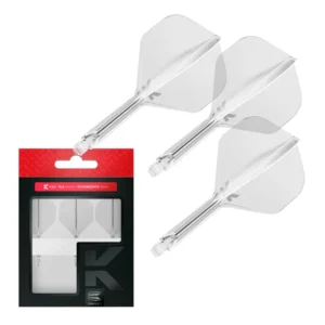 Darts toll és szár egyben Target K-Flex átlátszó, No2 toll, közepes szárral 26mm