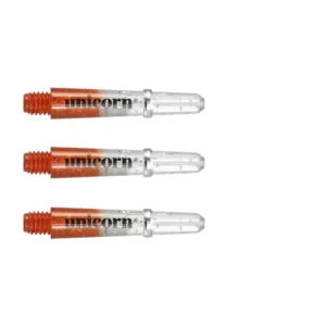 Darts szár Unicorn Gripper 4 Elements Two-Tone piros-átlátszó, ultra rövid 29mm