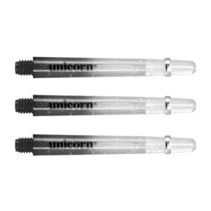 Darts szár Unicorn Gripper 4 Elements Two-Tone fekete-átlátszó, hosszú 47mm