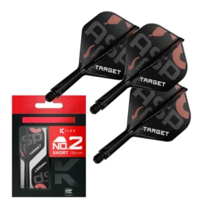Darts toll és szár egyben Target Nathan Aspinall K-Flex No2 toll, rövid szárral 19mm