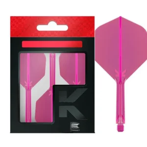 Darts toll és szár egyben Target K-FLEX Neon rózsaszín, No2 toll, hosszú szárral 33mm