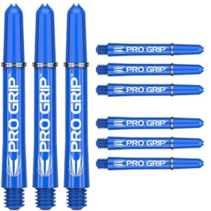 Darts szár Target Pro Grip 9db, kék, rövid 34mm