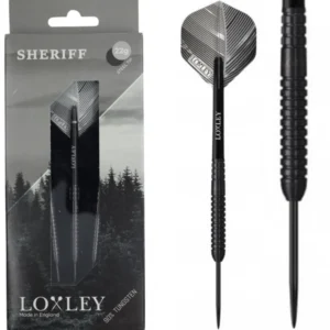 Darts nyíl készlet Loxley Sheriff Black Titanium 90% 24g
