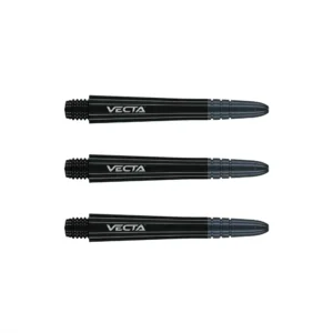 Darts szár Winmau Vecta műanyag, fém toppal, fekete, közepes 37mm