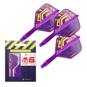 Darts toll és szár egyben Target Luke Littler World Champion K-Flex No6 toll, rövid szárral 19mm