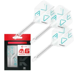 Darts toll és szár egyben Target K-Flex Rove, No6 toll, hosszú szárral 33mm