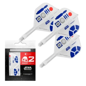 Darts toll és szár egyben Target K-Flex Star Wars R2D2 No2, rövid 19mm