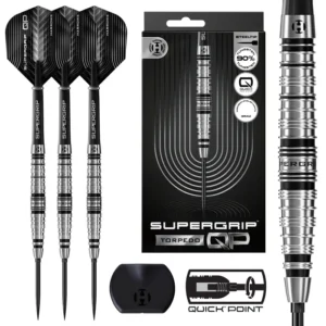 Darts nyíl készlet Harrows Supergrip Torpedo Quick Point 90% 22g