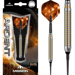 Darts nyíl készlet soft Mission Ardent M1 brass 18g