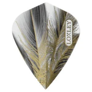 Darts toll Loxley Grey Gold Feather Kite