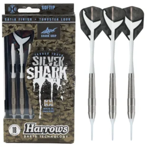 Darts nyíl készlet soft Harrows Silver Shark brass 18g