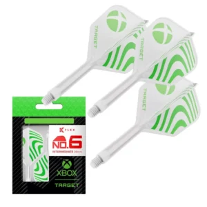 Darts toll és szár egyben Target K-Flex X-Box No6 toll, közepes szárral 26mm