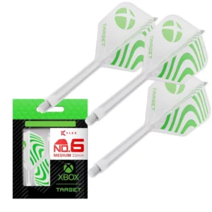 Darts toll és szár egyben Target K-Flex X-Box No6 toll, hosszú szárral 33mm