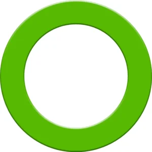 Darts falvédő tábla köré Designa zöld gumigyűrű