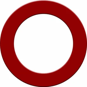 Darts falvédő tábla köré Designa piros gumigyűrű