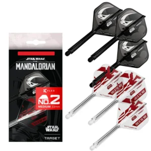 Darts toll és szár egyben Target K-Flex Star Wars Mandalorian 2 szett (6db) No2 toll, hosszú szárral 33mm