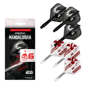 Darts toll és szár egyben Target K-Flex Star Wars Mandalorian 2 szett (6db) No2 toll, rövid szárral19mm