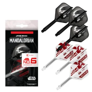 Darts toll és szár egyben Target K-Flex Star Wars Mandalorian 2 szett (6db) No2 toll, közepes szárral 26mm