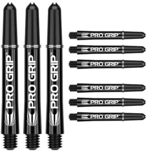 Darts szár Target Pro Grip 9db, fekete, közepes 41mm