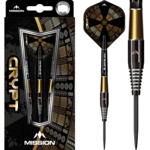 Darts nyíl készlet Mission Crypt M2 Black and Gold 90% 21g