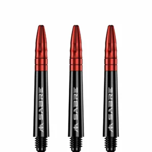 Darts szár Mission Sabre Aluminium toppal fekete-piros, közepes 40mm