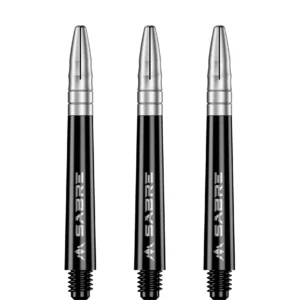 Darts szár Mission Sabre Aluminium toppal fekete-ezüst, közepes plus 44,5mm
