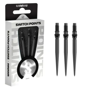 Darts hegy Winmau Switch Point Smooth Black 30mm