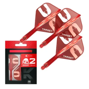Darts toll és szár egyben Target Nathan Aspinall ASP K-Flex No2 toll, rövid szárral 19mm