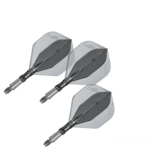 Darts toll és szár egyben L-Style L-System L1 átlátszó-fekete 190 rövid 35mm