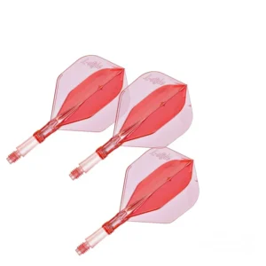 Darts toll és szár egyben L-Style L-System L1 átlátszó-piros 190 rövid 35mm